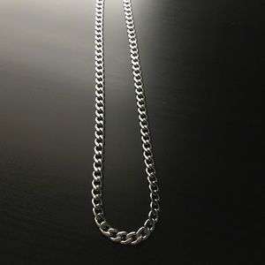Silver Curb 6mm Chain
